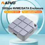 MAIWO M.2 2230 NVMe SATA SSD Enclosure USB 3.2 Gen 2 10Gbps for Pc Laptop iPhone 15