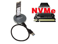 KALEA-INFORMATIQUE Docking Station USB pour SSD M2 NGFF NVMe PCIe. Dock avec Liaison USB3.2 Gen2 10GB