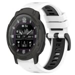 Garmin Instinct Crossover Klockarmband i Silikon - Vit / Svart