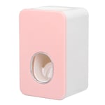 (Pink)Automatic Toothpaste Dispenser Wall Mounted Easy Installation MA