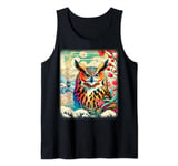 Japanese Aesthetic Owl Lover Shirt Japan Art Owl Tank Top