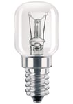 Philips Dimmable Clear GLS Appliance T25 Light Bulb [E14 Small Edison Screw] 15W, 230V - 240V for Fridges and Freezers