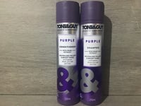 Toni & Guy Purple 1 x 250ml Shampoo And 1 x 250ml Conditioner With Pearl Extract