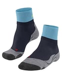 FALKE Women's TK2 Explore Short W SSO Wool Thick Anti-Blister 1 Pair Hiking Socks, Blue (Navy 6162), 5.5-6.5