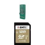 Pack Support de Stockage Rapide et Performant : Clé USB - 2.0 - Série Licence - Harry Potter Slytherin - 16 Go + Carte MicroSD - Gamme Elite Gold - Classe 10-128 GB