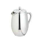 3 Cup Double Walled Cafetiere Silver