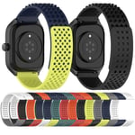 For Garmin Vivoactive3 Music 20mm Holes Breathable 3D Dots Silicone Watch Band(White+Black)