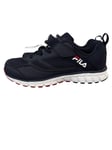 Fila Kids Strap Trainers Sneakers Girls Boys UK Size 12 Navy Blue Red