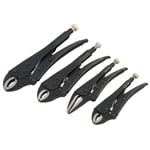 4pc Locking Pliers Grip Wrench Set Vice Locking Lock Mole Grips Heavy Duty WR132