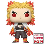 Funko Pop! Jumbo: Demon Slayer - Rengoku- Figurine en Vinyle à Collectionner - Idée de Cadeau - Produits Officiels - Jouets pour Les Enfants et Adultes - Anime Fans