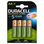 Duracell Rechargeable Aa Duralock 2400 4 Units One Size Black