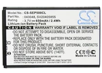 Cameron Sino 3.7V Li-ion 650mAh Rechargeable Cordless Phone Battery Replacement for Swissvoice 043048 SV20405855 Home Handset Telephone