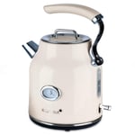 Korona 20666 - Electric Kettle | Cream | 1.7 Litres | 2,200 Watts | Anti-limescale Filter | Steam Stop | Dry Operation Protection | Hot Water, Tea and Coffee