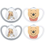 NUK Nappar Space Disney Winnie the Pooh Gr. 1, 0 - 6 månader 4 st