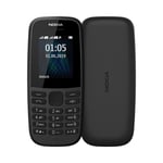 100% Genuine  Nokia 105 Dual Sim Free Unlocked Phone  4th Edition Black