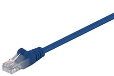 Wentronic Goobay Cat 5E Patchkabel, U/Utp, Blå, 0,5 M - Cca Kopparförening (68335)
