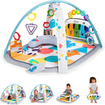 Baby Einstein, 4-In-1 Kickin' Tunes and Language Discovery Play Gym with Piano,