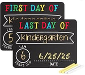 Pearhead First And Last Day Of School Photosharing Chalkboard Signs, Perfect Chalkboard Signs To Commemorate The First And Last Day Of School, 2 Chalkboard Signs For School Celebrations And Milestones