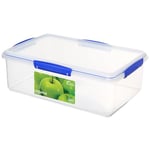 Sistema KLIP IT Récipient de conservation alimentaire | 7 litres | Boîte alimentaire empilable et hermétique avec couvercle, compatible réfrigérateur et congélateur | Sans BPA | Clips bleus | 1 pièce