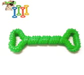 Big Bargain Store 33×12CM Chew Toy Durable Bone Shape Tug of War Toy Safe 100% Non Toxic Puppy Teething Clean Interactive Training Tool Indestructible Pet Toys for Large Dogs Green