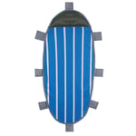 kaakaeu Folding Sleeping Pad, Turtle Shape Sand-proof Mat Carpet with Inflatable Pillow for Outdoor Camping Beach Blue