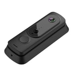 HHILABEE 720P HD Video Doorbell Camera Sonnette De Sécurité Extérieure Audio Bidirectionnel Noir