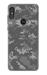 Army White Digital Camo Case Cover For Motorola One Power, Moto P30 Note