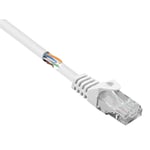 Basetech BT-2272261 RJ45 Network Cable Patch Cable CAT 5e U/UTP 15.00 m White with Latch Protection Pack of 1