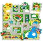 Hakuna Matte Puzzle Mat - City (120 x 120 cm) - Bare i dag: 10x mer babypoints