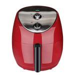 LYZL Air Fryer, Hot Air Fryer, with Nano ceramic coating, 360° high speed air circulation heating Timer and Adjustable Temperature 5.2L Capacity, 1500W,Red