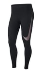 Nike Swoosh Women' Black Running Tights Size UK M / 29 - 31.5" Waist AH4717-013
