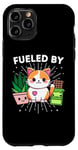 iPhone 11 Pro Cat Happiness Fueled By Plants Chocolate CatFunny Kawaii Case