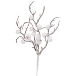 Creativ Dekorationskvist - Gren med Snöbollar 20 cm