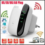 300m Wireless-n Wifi Repeater 2.4g Ap Router Signal Booster Exte Eu