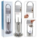 Bathroom Solutions Pappersrullehållare rostfritt stål silver 424363