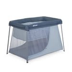 BÉABA, Lit parapluie 3 en 1, Berceau Bébé, Lit d'appoint, Parc, Evolutif, Léger - 6.8Kg, Pliable, Compact, Sac Transport et Matelas inclus, Tissu Respirant et Oeko-Tex, Gris minéral