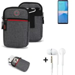 Belt bag + headphones for Sony Xperia 10 III Lite Phone case