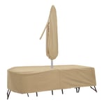 Housses de Protection résistantes aux intempéries pour Table et chaises de Patio 80 inch x 96 Peau
