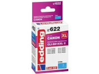 Bläckpatroner Kompatibla Edding EDD-622 ersätter Canon CLI-581XXLC Cyan