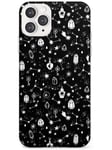 Witchy Patterns: Magical Items - Black/White Slim Phone Case for iPhone 11 Pro Max | Clear Silicone TPU Protective Lightweight Ultra Thin Cover Pattern Printed | Magical Sorcery Pattern Design Drawi