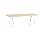 HAY Loop Stand incl. support barbord 92,5x250 cm White-clear lacq. oak