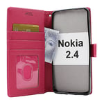 New Standcase Wallet Nokia 2.4 (Hotpink)