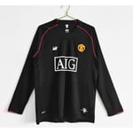 Retro legend 07-08 Manchester United borta tröja Long Vidic NO.15 Vidic NO.15 S