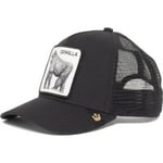 dam unisex mesh lastbilshatt fyrkantig patch cap Klassisk justerbar vanlig hatt (Gorilla) CNMR - Perfet