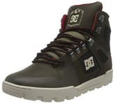 DC Shoes Homme Pure High-Top Winter Boot Basket, Deep Forest, 38 EU