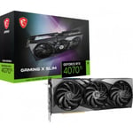 MSI GeForce RTX 4070 Ti GAMING X SLIM 12G grafikkort, sort