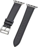 Peter Jäckel Bracelet de montre en cuir pour Apple Watch 40 mm (Series 4/5) / 38 mm (Series 1/2/3) Noir