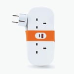 STATUS: Travel Socket extension with 2 plugs and 2 USB ports - 1.4 Metre