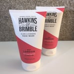 2 x Hawkins & Brimble Face Wash Mens Facial Wash - Elemi & Ginseng 150ml