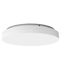 Slice Circle 270 Emergency taklampe med batteri, 29W LED 3000K 2600lm, diameter 27 cm, IP20, Hvit